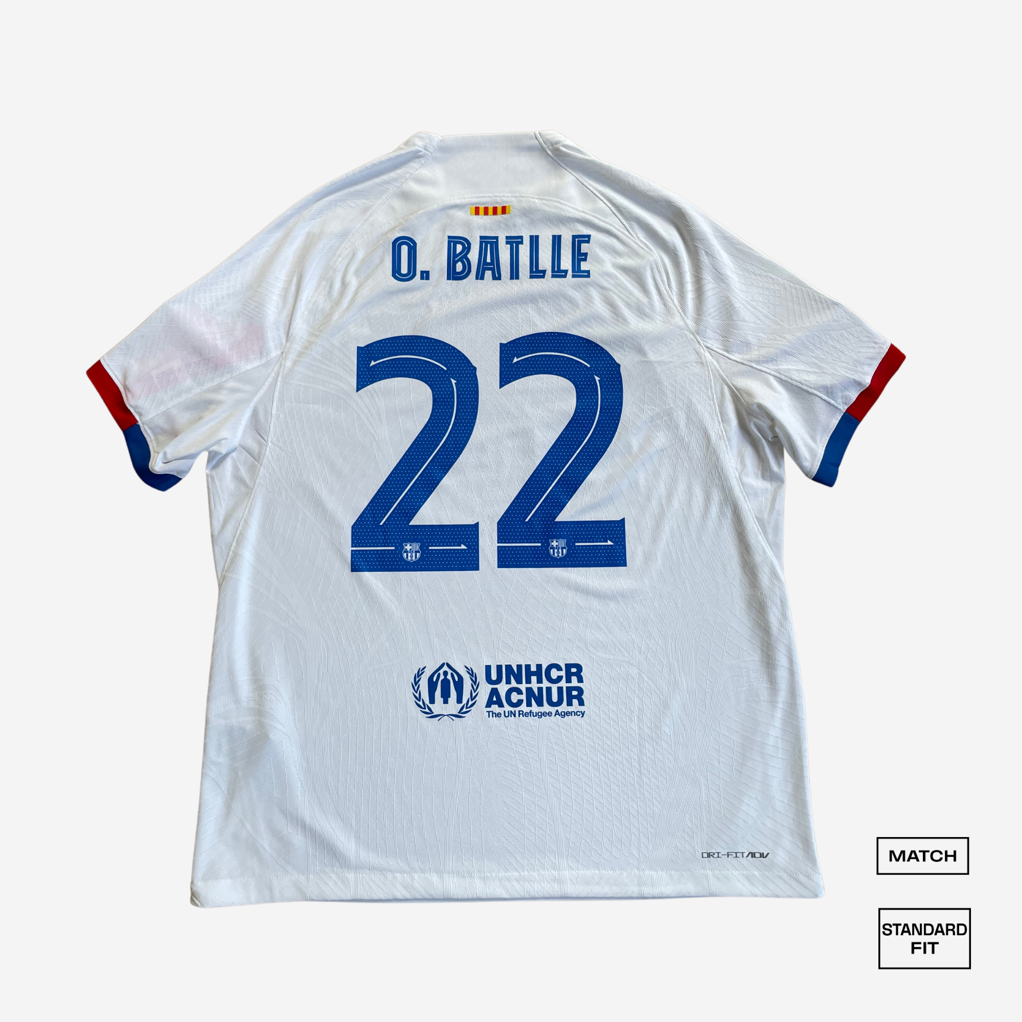 Barcelona Away 23/24 XL Match Straight Fit Shirt O.Batlle (Damaged)