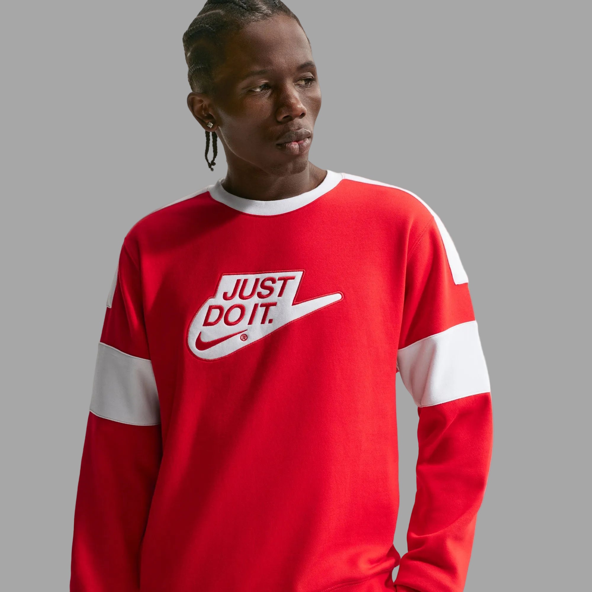 Nike Sportswear Club Straight Fleece Crew-Neck Sweatshirt