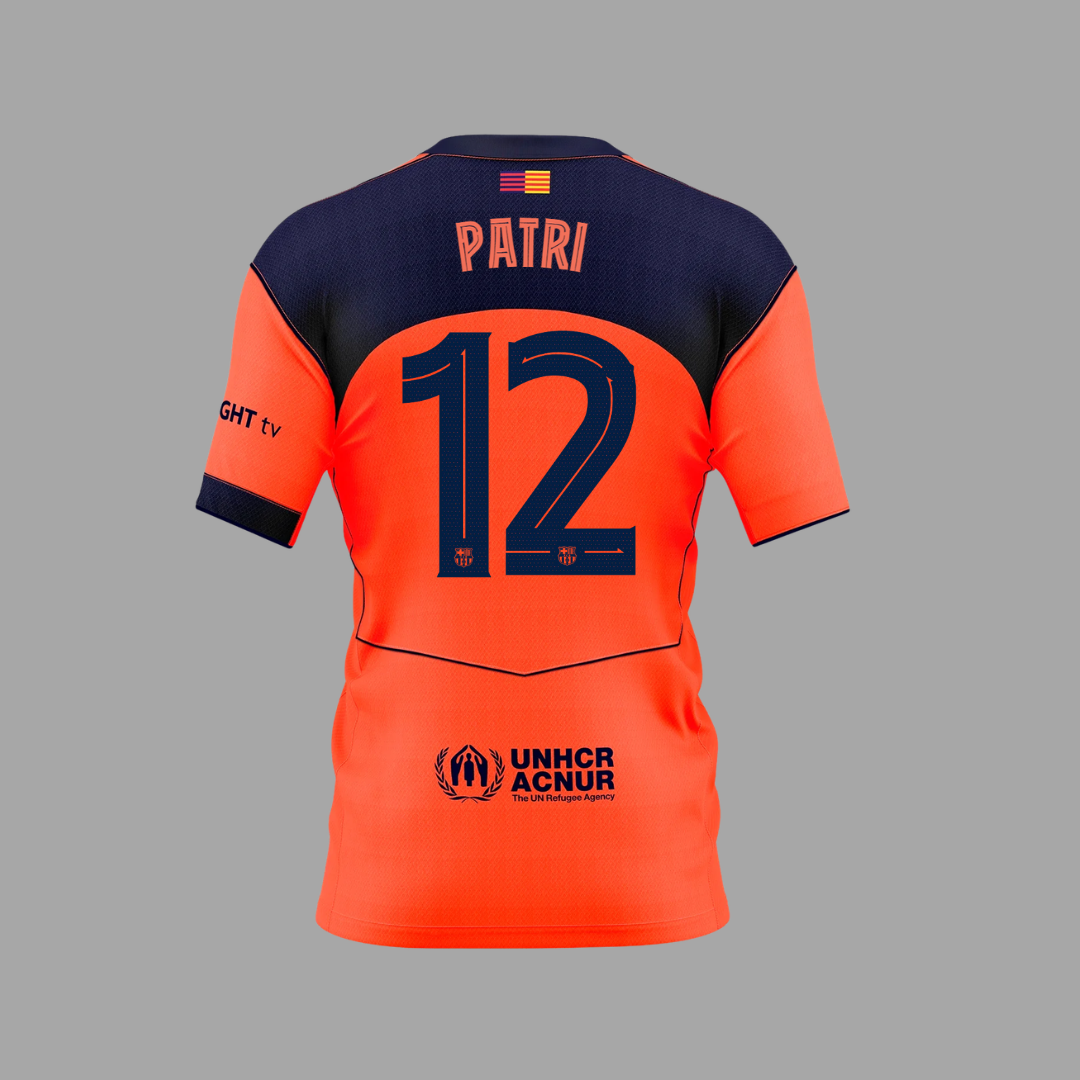 Patricia Guijarro Third Shirt 2025/26 FC Barcelona Femeni Back of Shirt Men's Fit