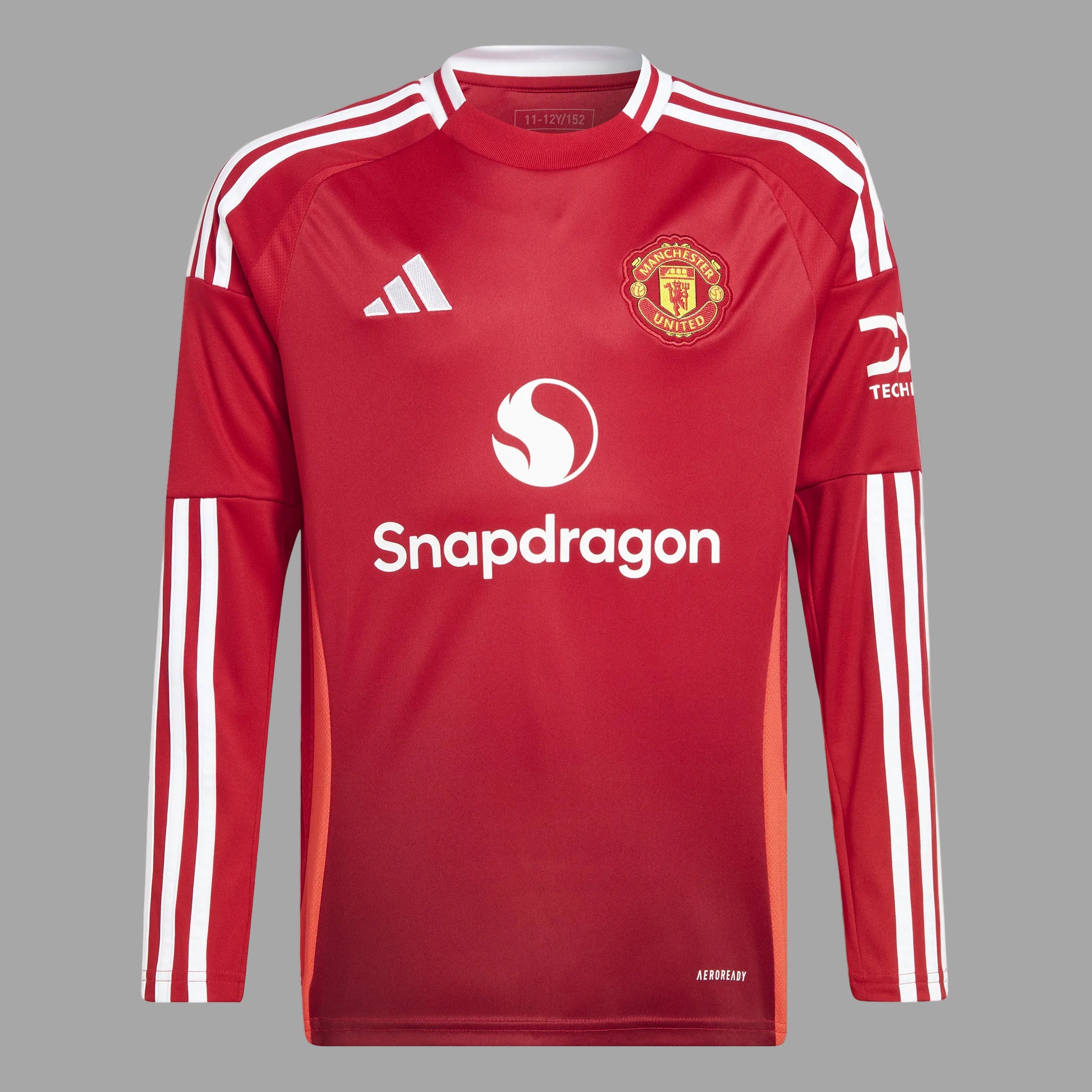 Manchester United 24/25 Long Sleeve Home Jersey Kids
