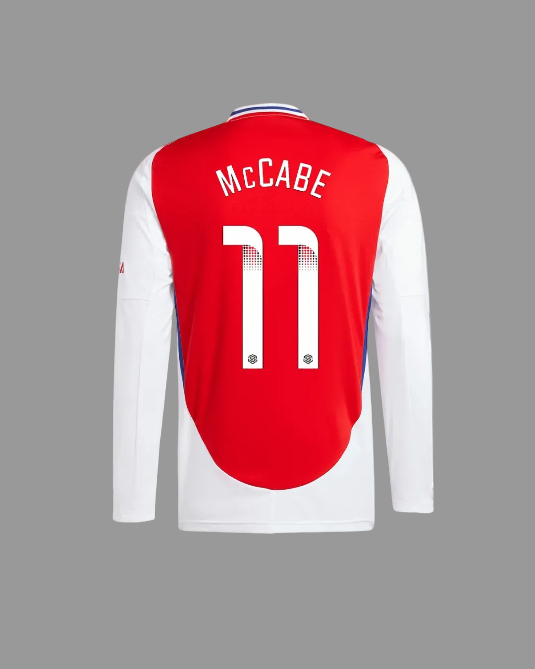 Arsenal 24/25 Adidas Long Sleeve Home Straight Fit Shirt- McCabe 11