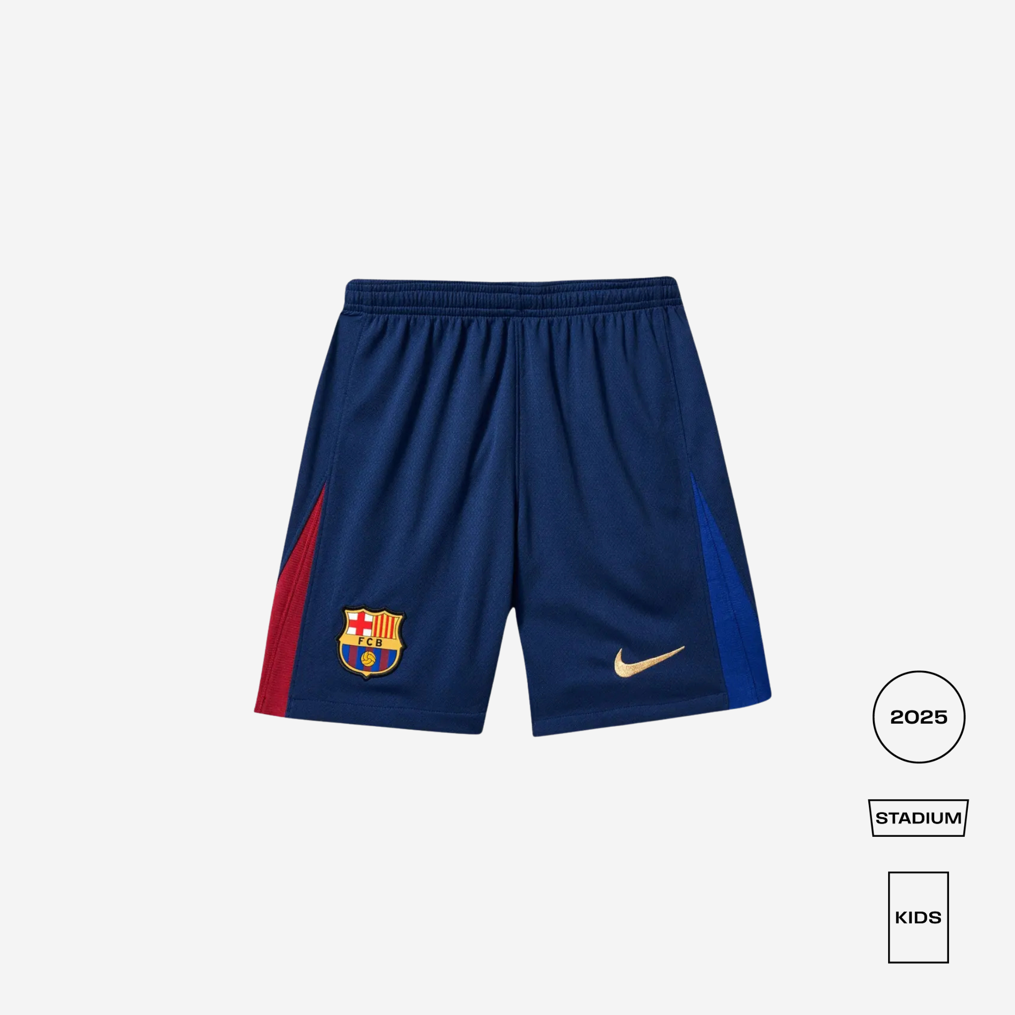 KIDS FC Barcelona 2024/25 Stadium Home Nike Dri-FIT Soccer Shorts