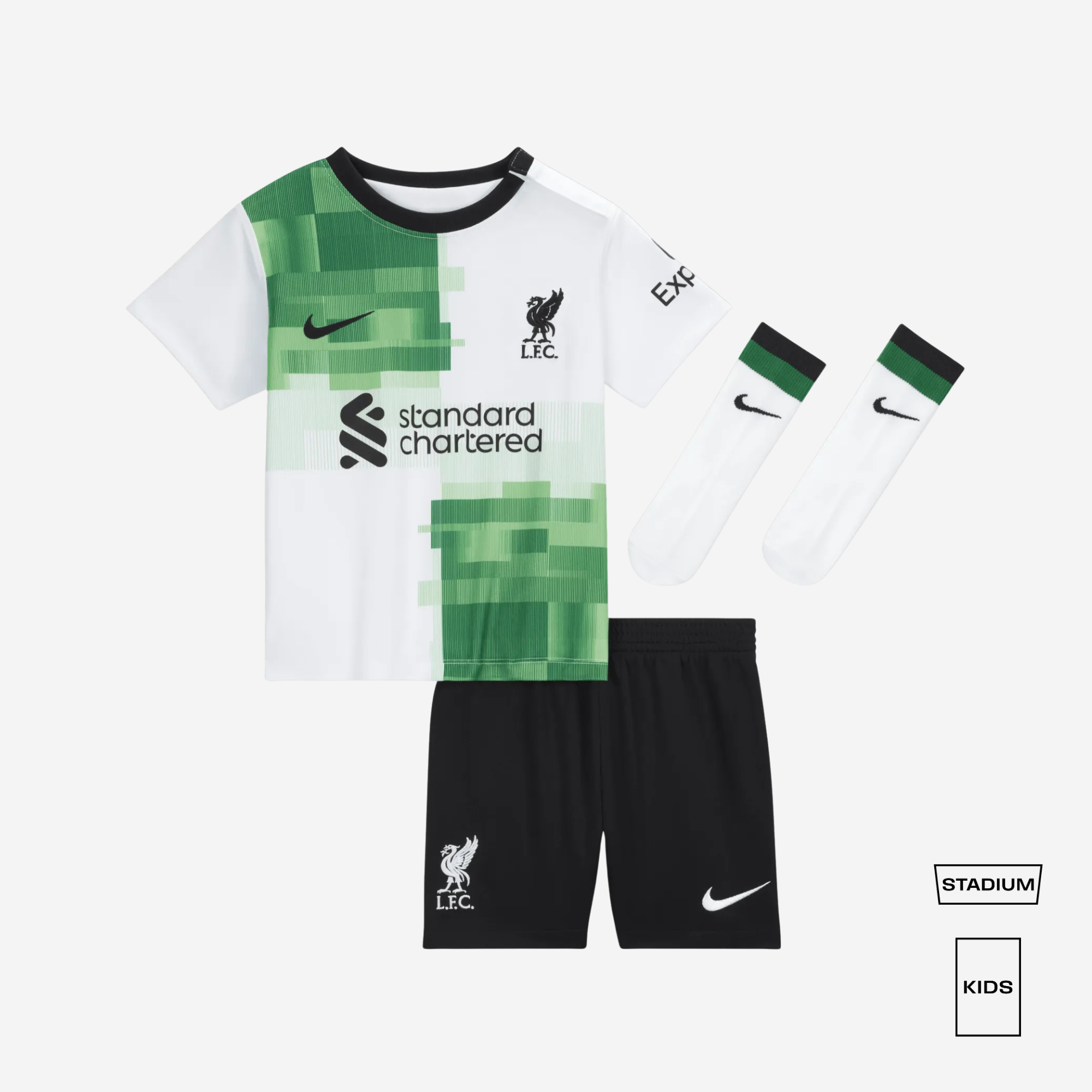 KIDS Liverpool 23/24 Away Nike Dri-FIT 3-Piece Kit