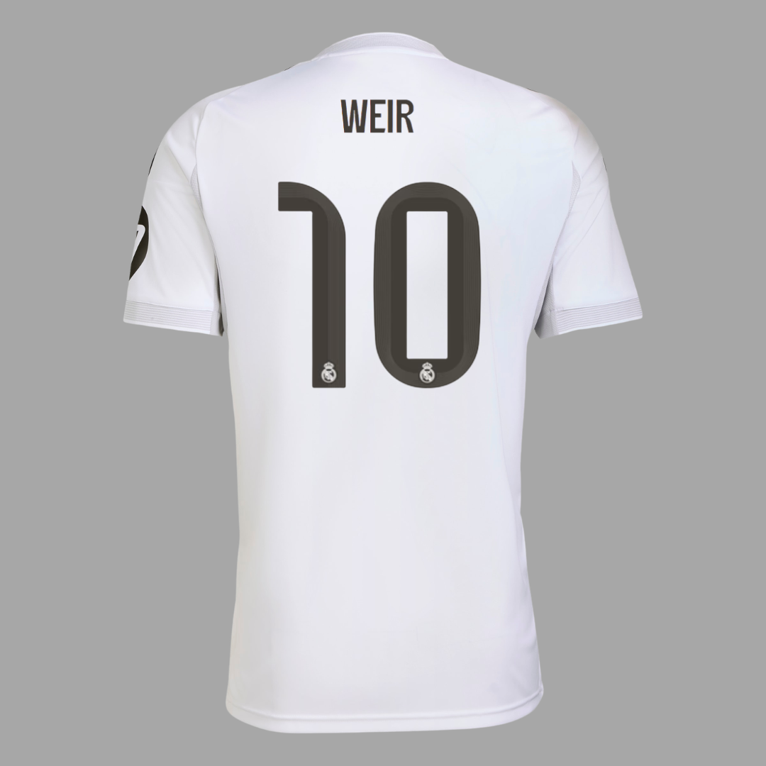 CAROLINE WEIR 10 REAL MADRID SHIRT HOME MEN'S FIT
