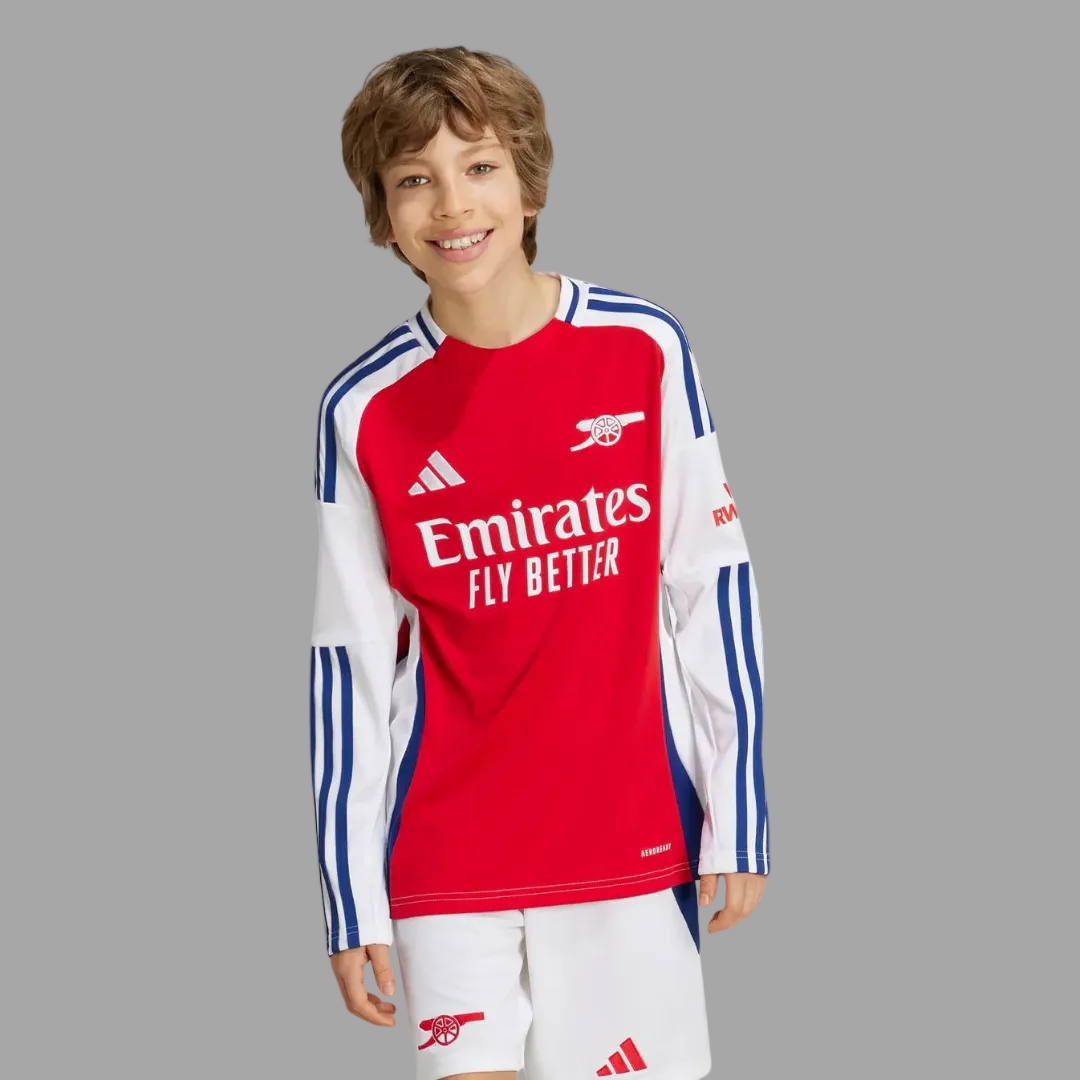Arsenal 24/25 Adidas Long Sleeve Home Shirt Kids