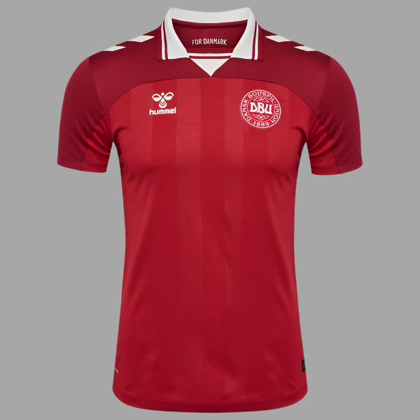 Denmark Hummel Home Shirt 2025 Straight Fit