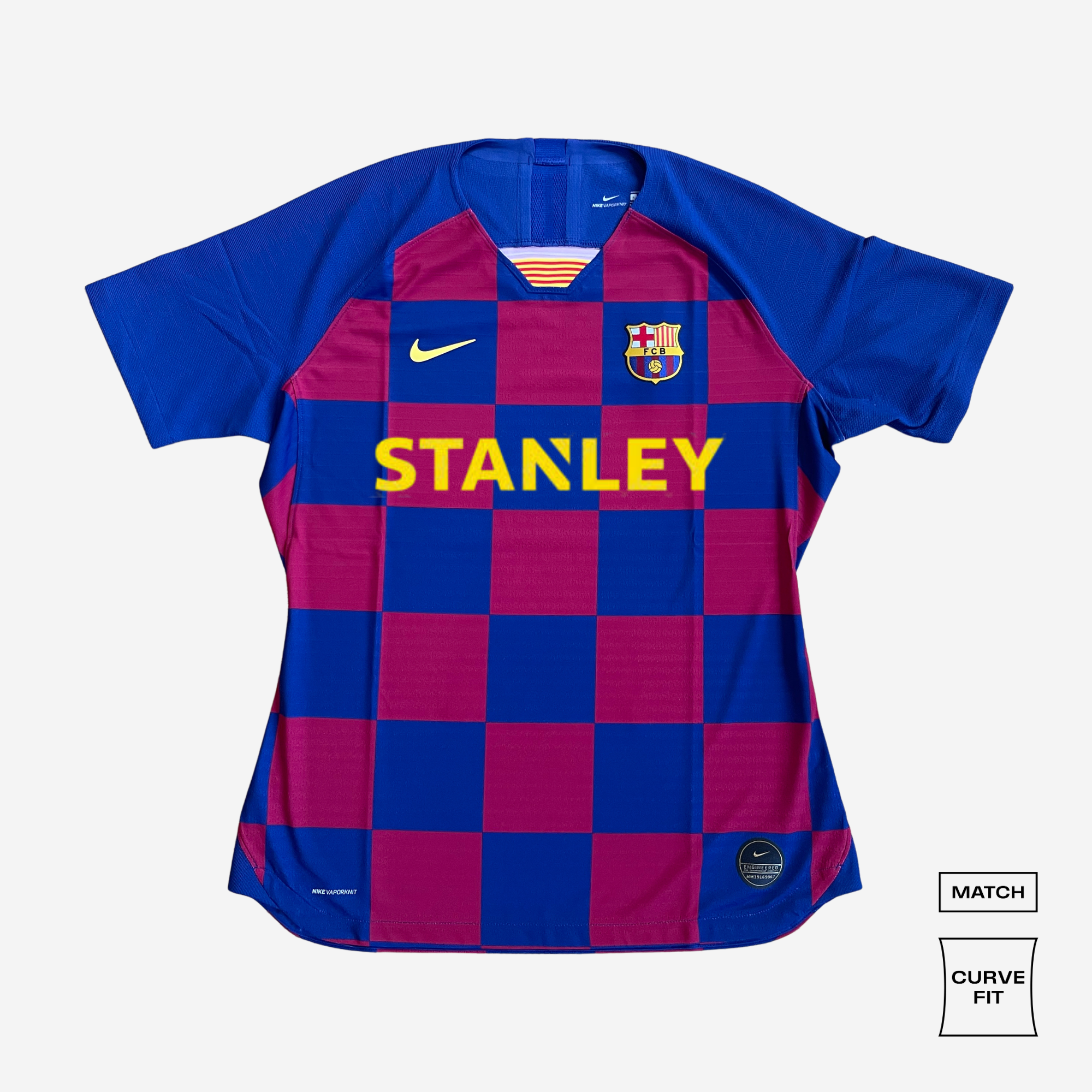 2019-20 Barcelona Home Shirt Match Curved Fit