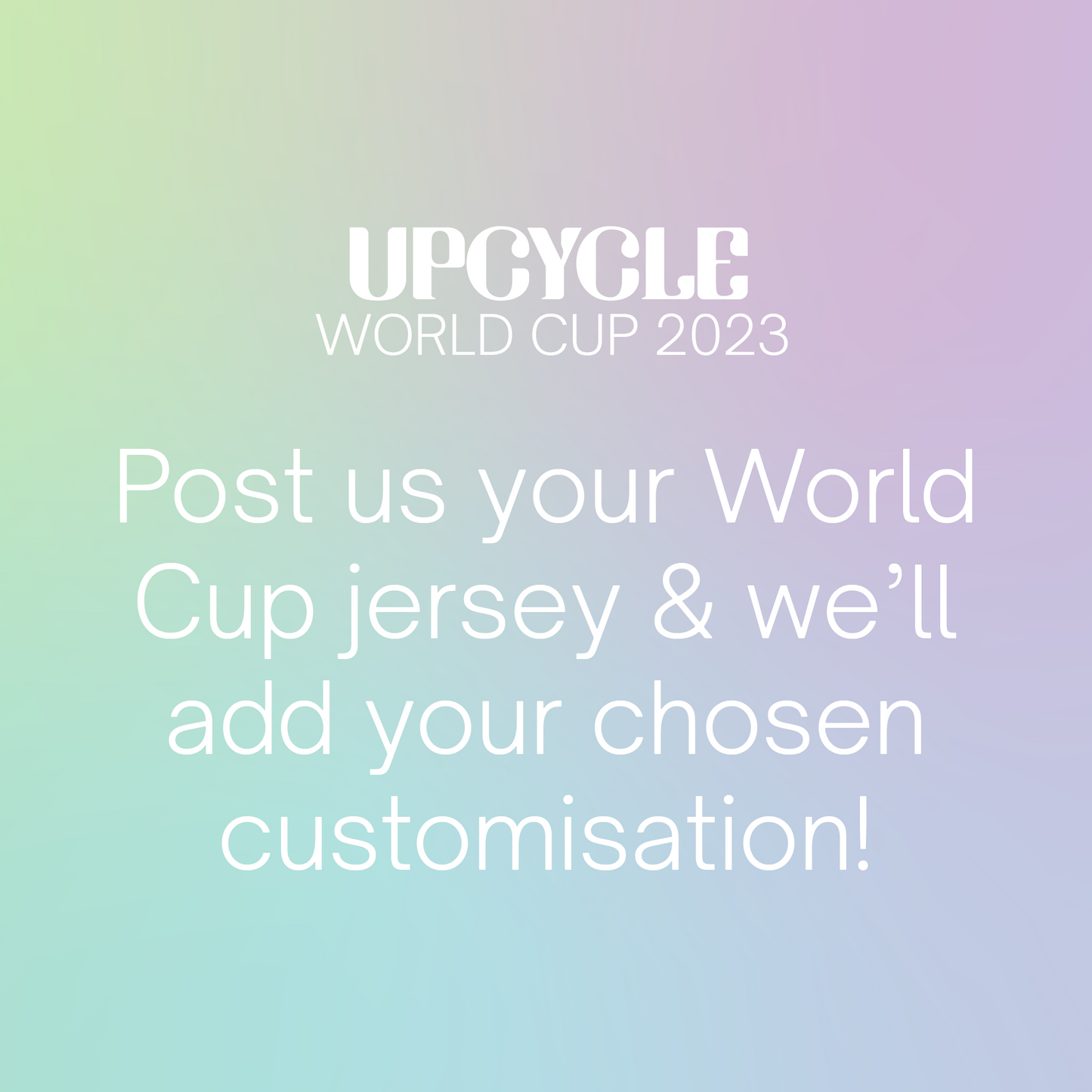 Upcycle your Women's World Cup 2023 Jersey