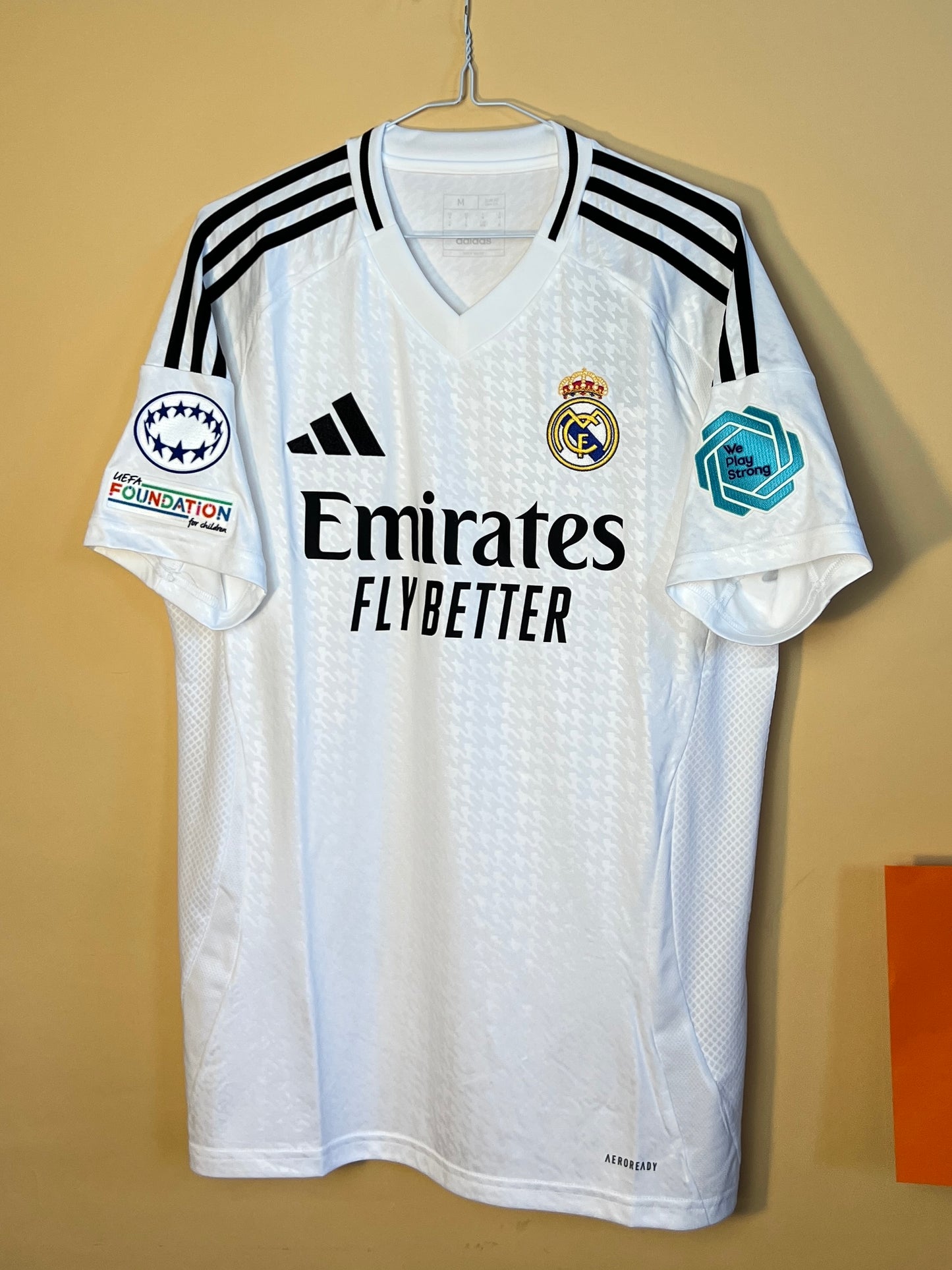 Real Madrid  Home 24/25 Champions League Patches Shirt