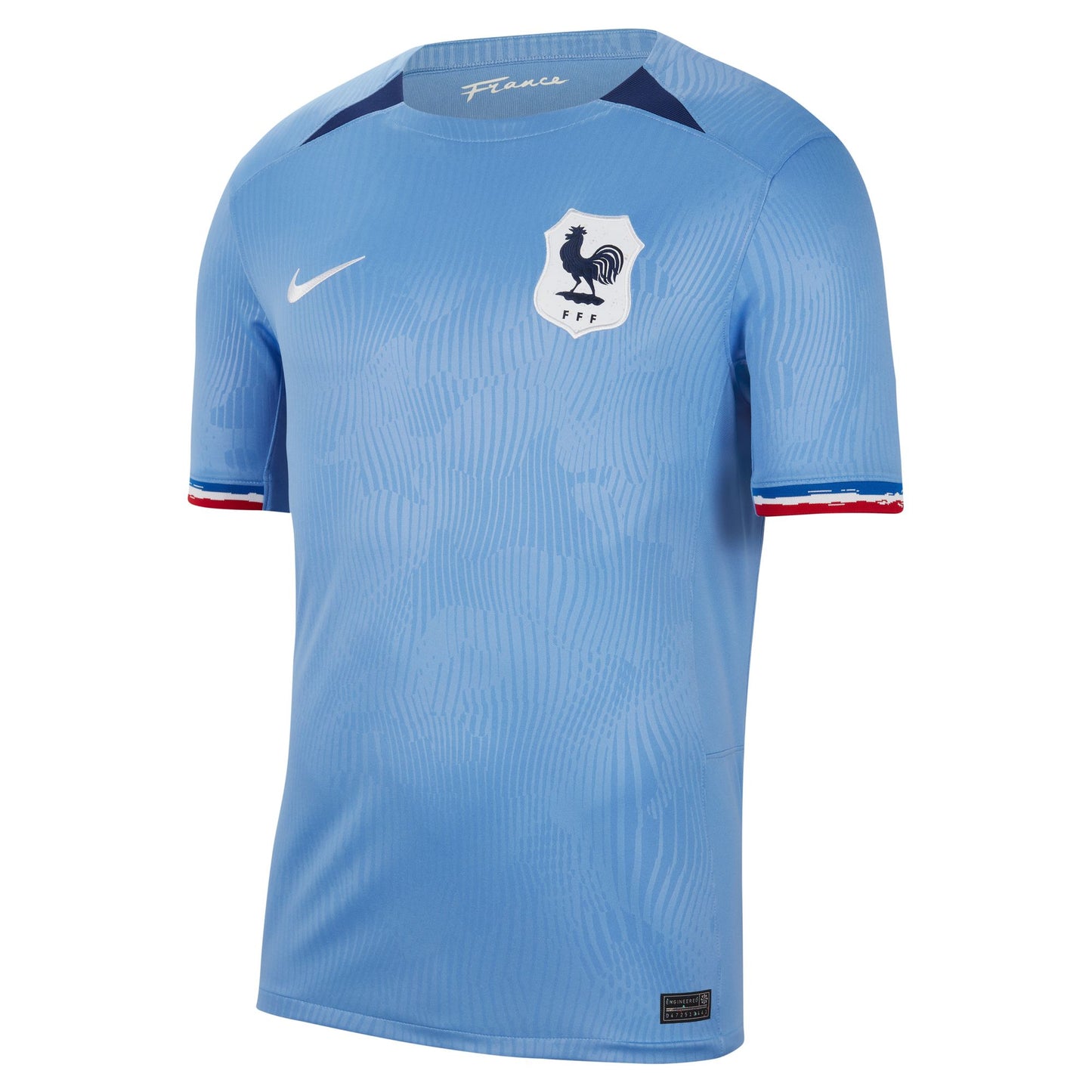 France Home Nike Stadium Straight Fit Jersey 2023