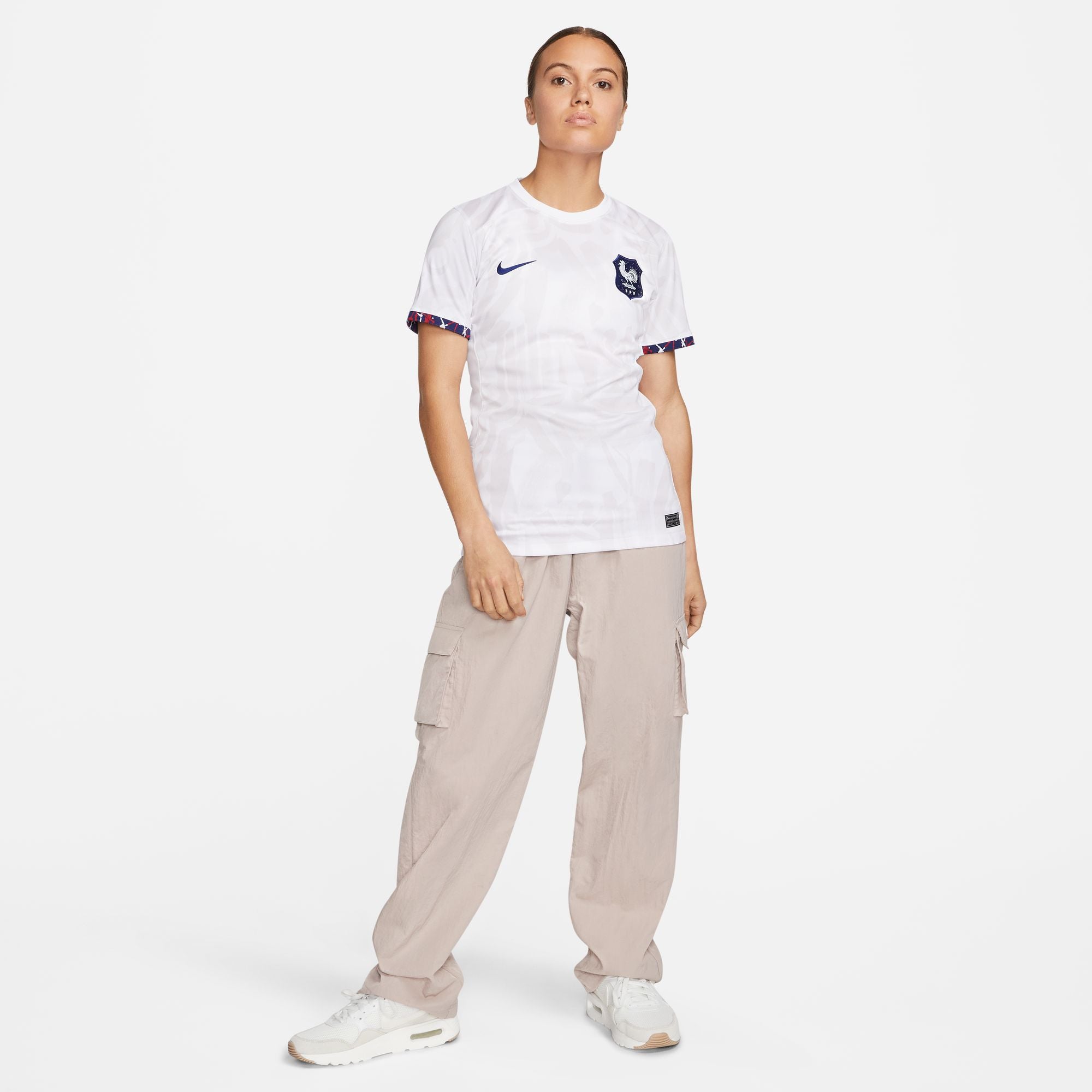 Frankrijk uit Nike Stadium Curved Fit shirt 2023