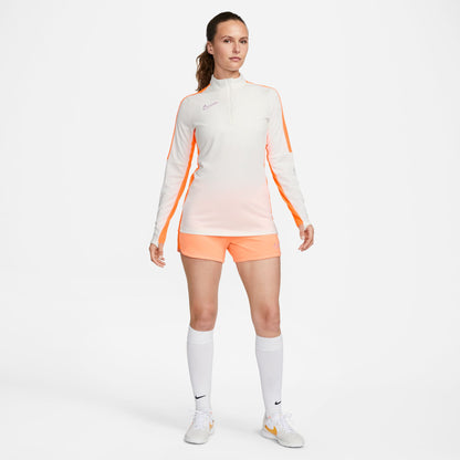 Nike Dri-FIT Academy - Camiseta de fútbol para mujer - Blanco y naranja