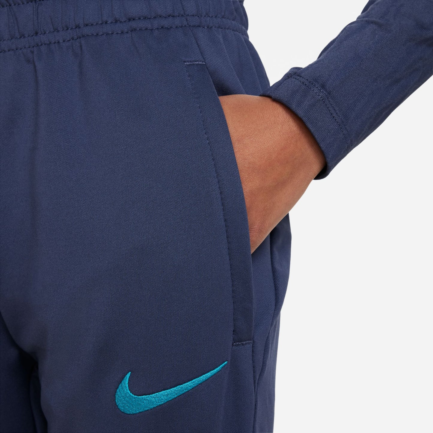 Pantalón de fútbol tejido Nike Dri-FIT para niños talla grande de la tercera equipación del Barcelona 23/24