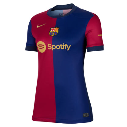 Barcelona 23/24 thuisshirt met gebogen pasvorm Nike stadionshirt