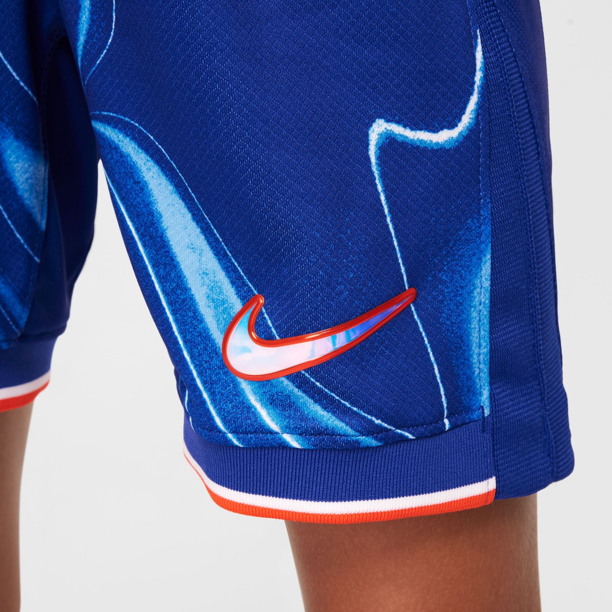 Shorts de fútbol Nike Dri-FIT Stadium de visitante para niños talla grande 23/24 de visitante del Chelsea