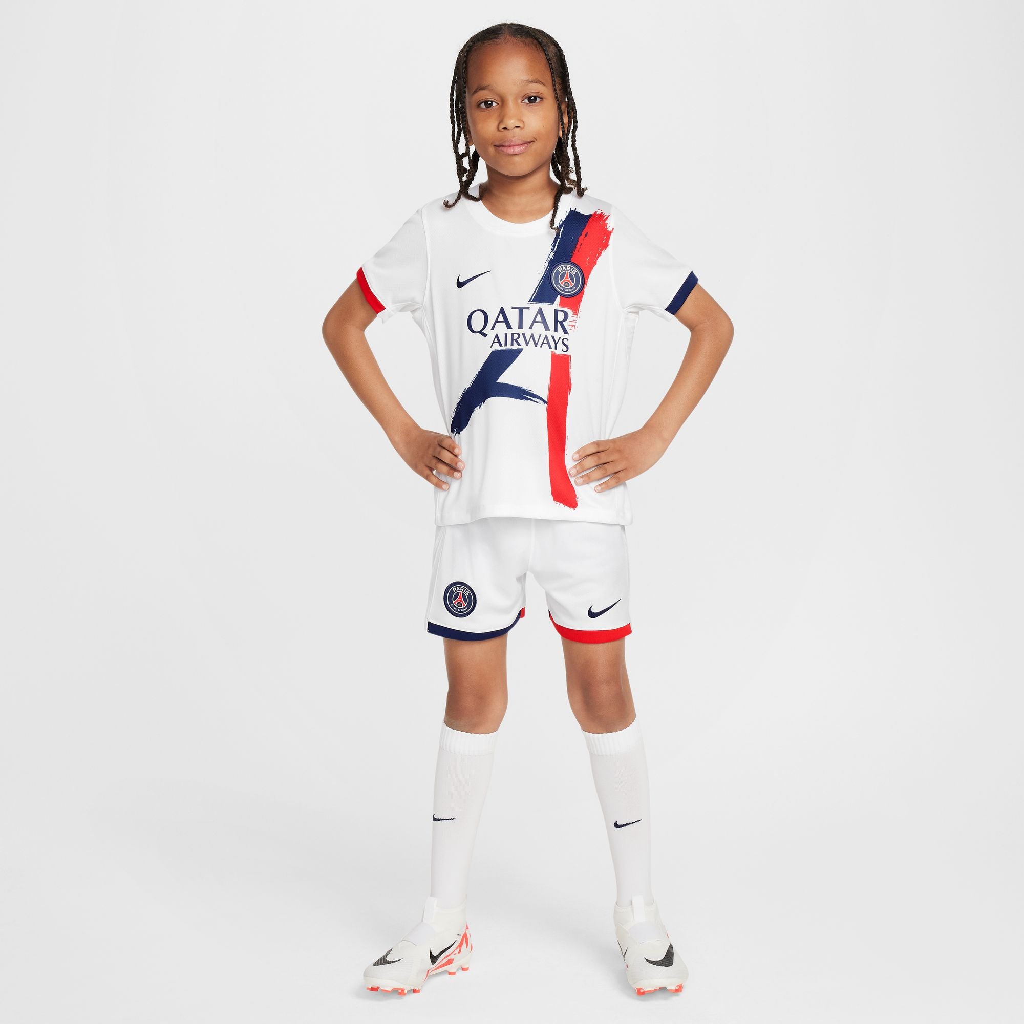 Paris Saint-Germain 2024/25 Stadium Away Little Kids' Nike Soccer Replica 3-Piece Kit