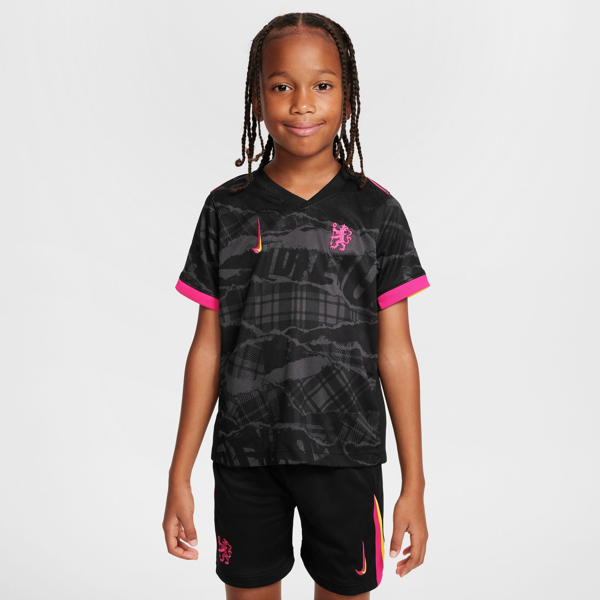 Chelsea FC 2024/25 Stadium Third Little Kids' Nike Soccer Replica Three-Piece Kit