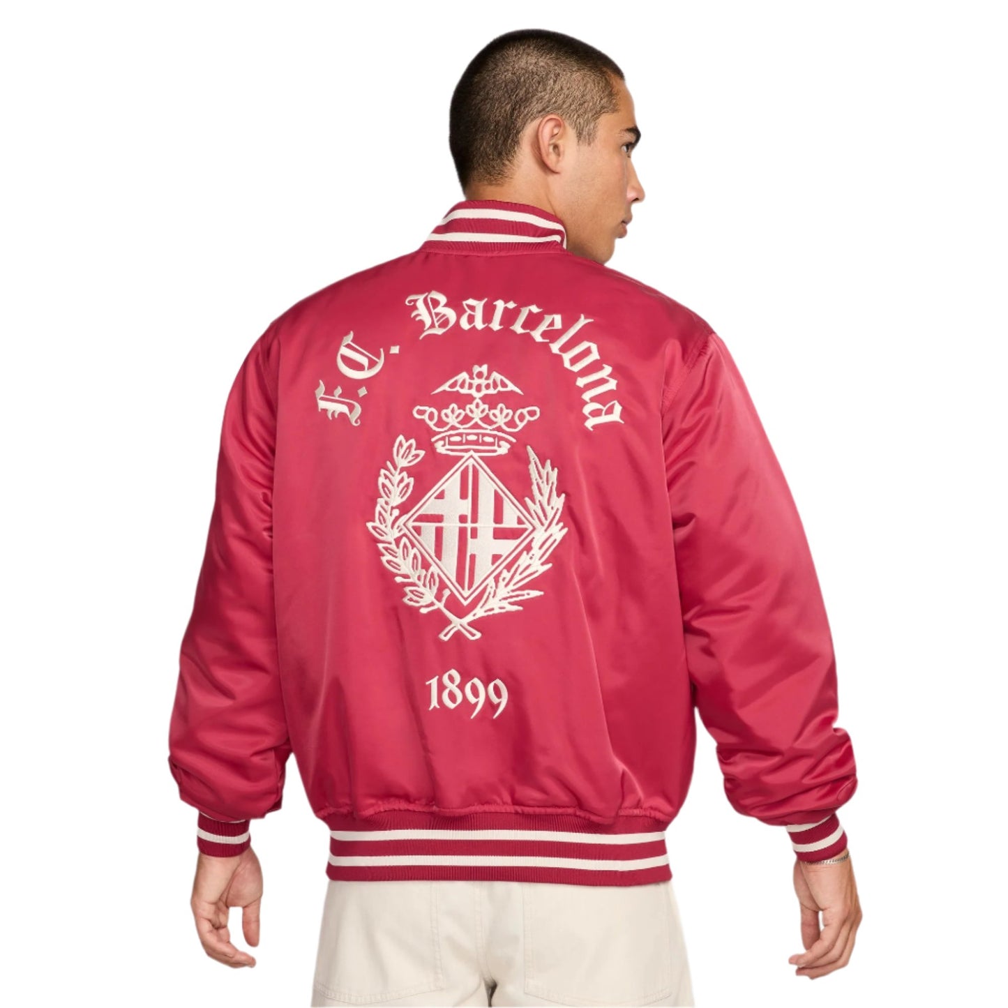 FC Barcelona Dugout Home Satin Jacket