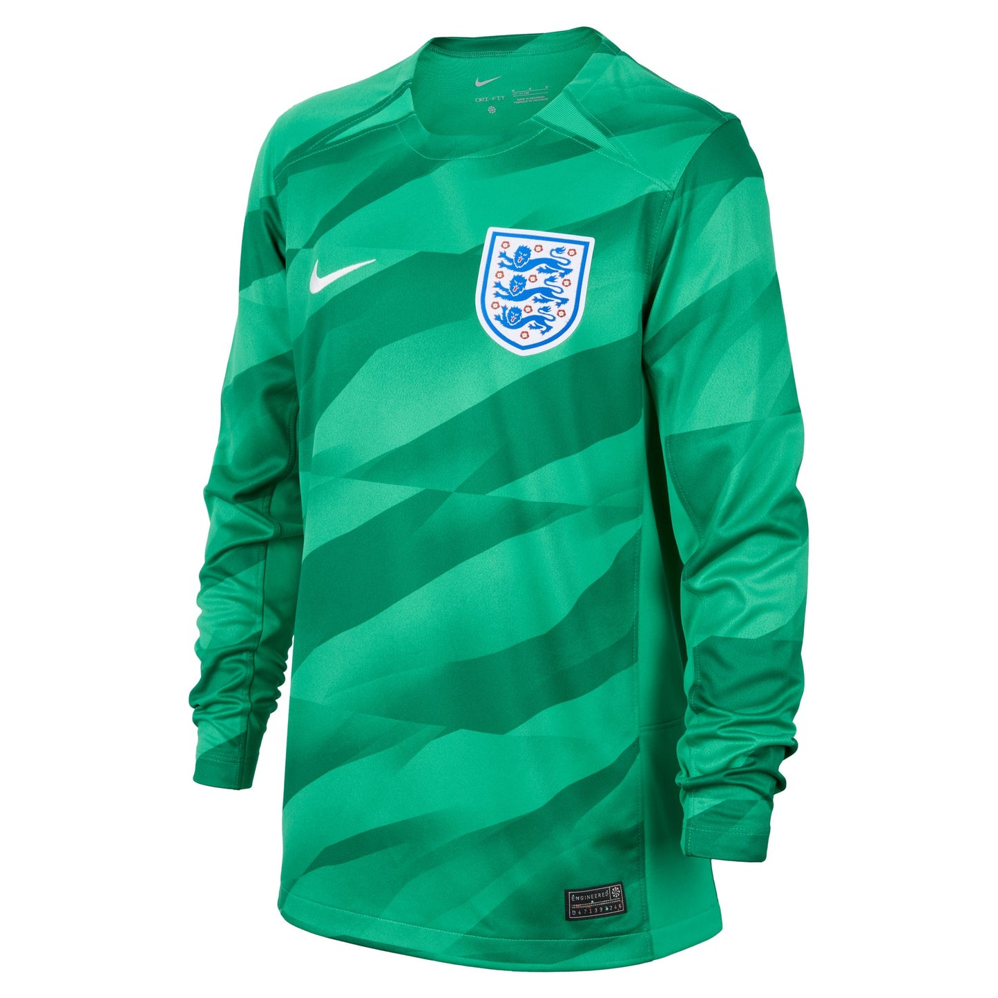 Camiseta de fútbol Nike Dri-FIT de portero Stadium de Inglaterra 2023/24 para niños grandes