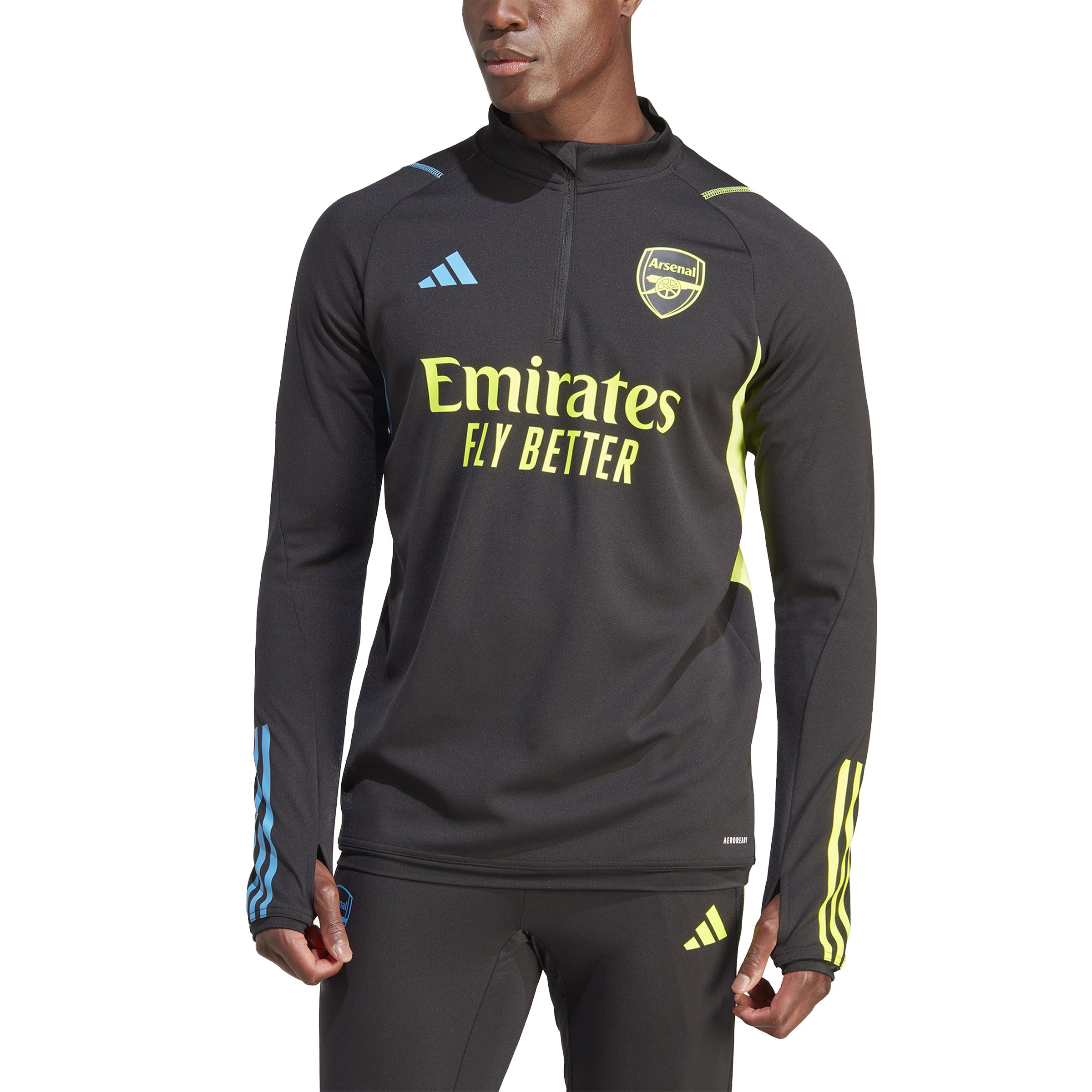 Camiseta de entrenamiento de corte recto Arsenal Tiro 23 (negro)