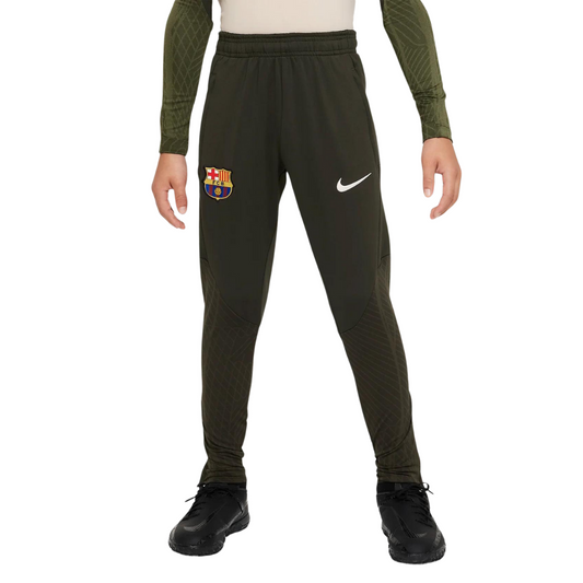 Barcelona Strike 23/24 Nike Dri-FIT gebreide voetbalbroek voor kinderen