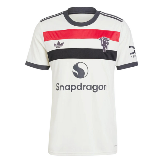 Camiseta Adidas Stadium de corte recto de visitante del Manchester United 23/34