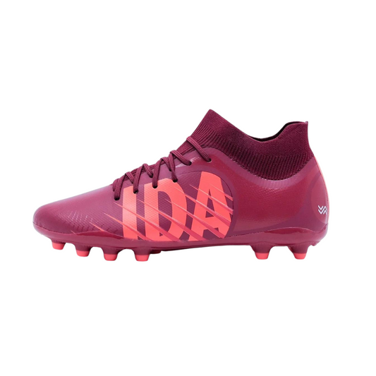 IDA Rise FG/AG voetbalschoen voor dames - bordeaux