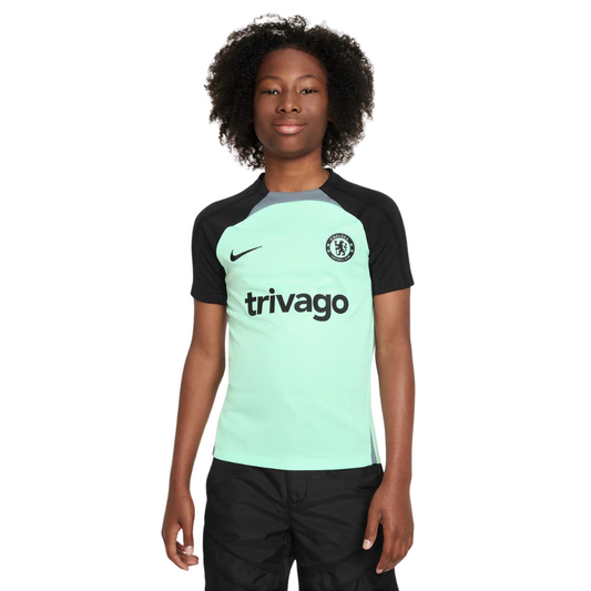 Camiseta de entrenamiento de fútbol Nike Dri-FIT para niño/a de la tercera equipación del Chelsea 23/24