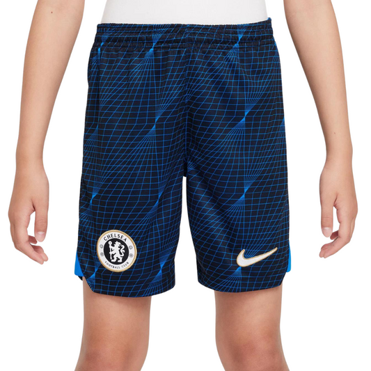 Chelsea Away 23/24 Away Nike Dri-FIT stadionvoetbalshort voor kinderen