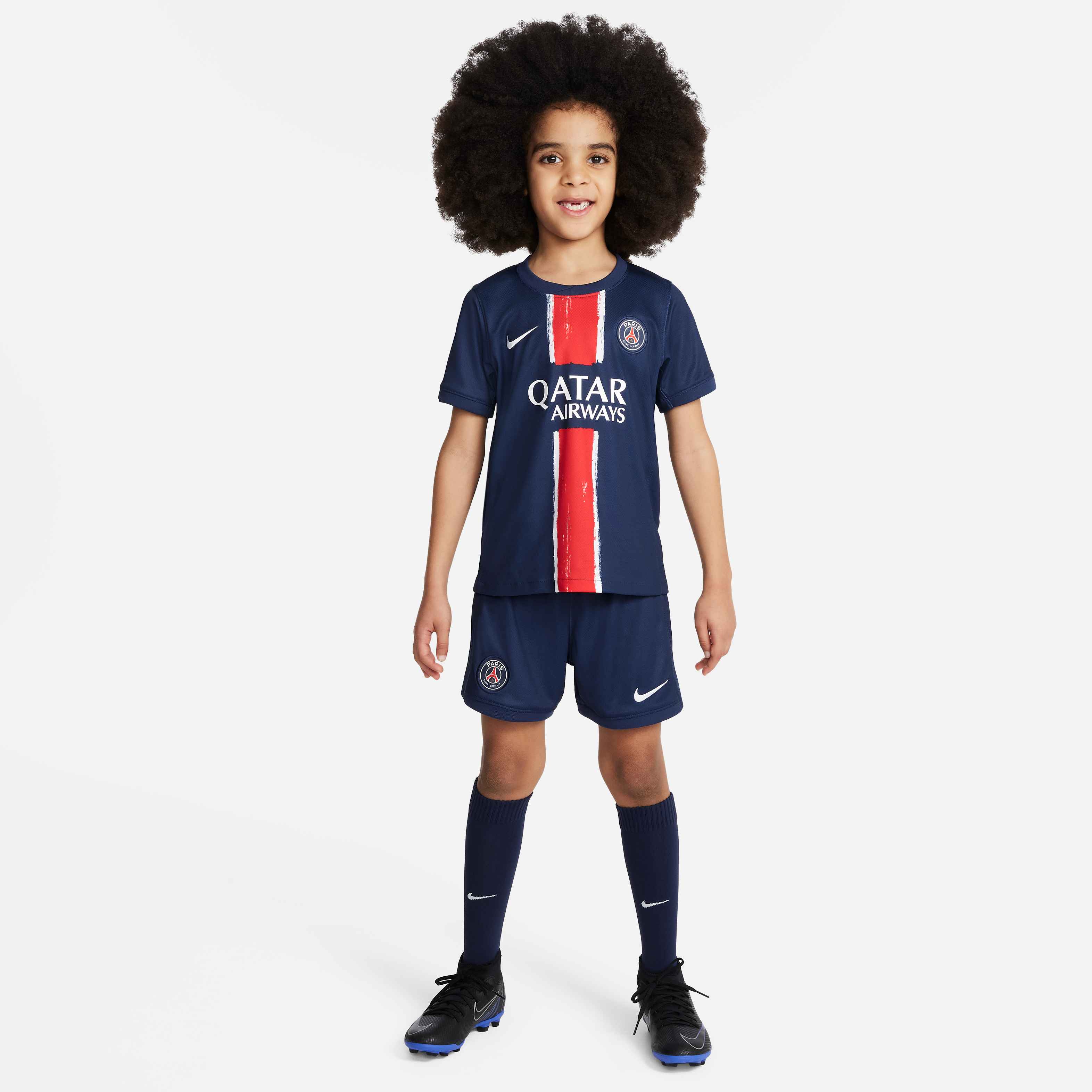 Paris Saint-Germain 2024/25 Nike Stadium Home Little Kids' 3-Piece Kit