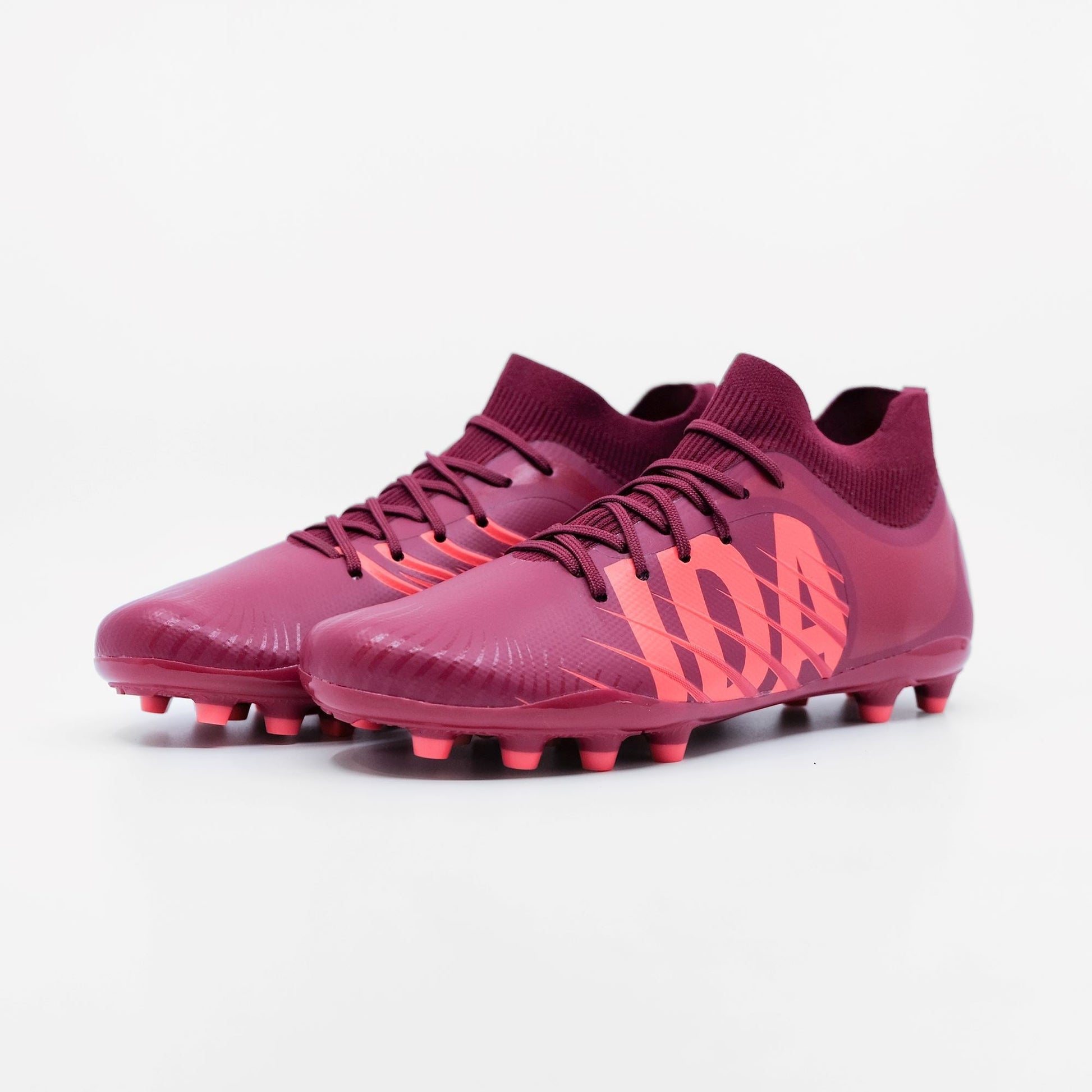 IDA Rise Women's Soccer Cleat, Burgundy, FG/AG, Firm Ground, Artificial Ground, Ankle sock